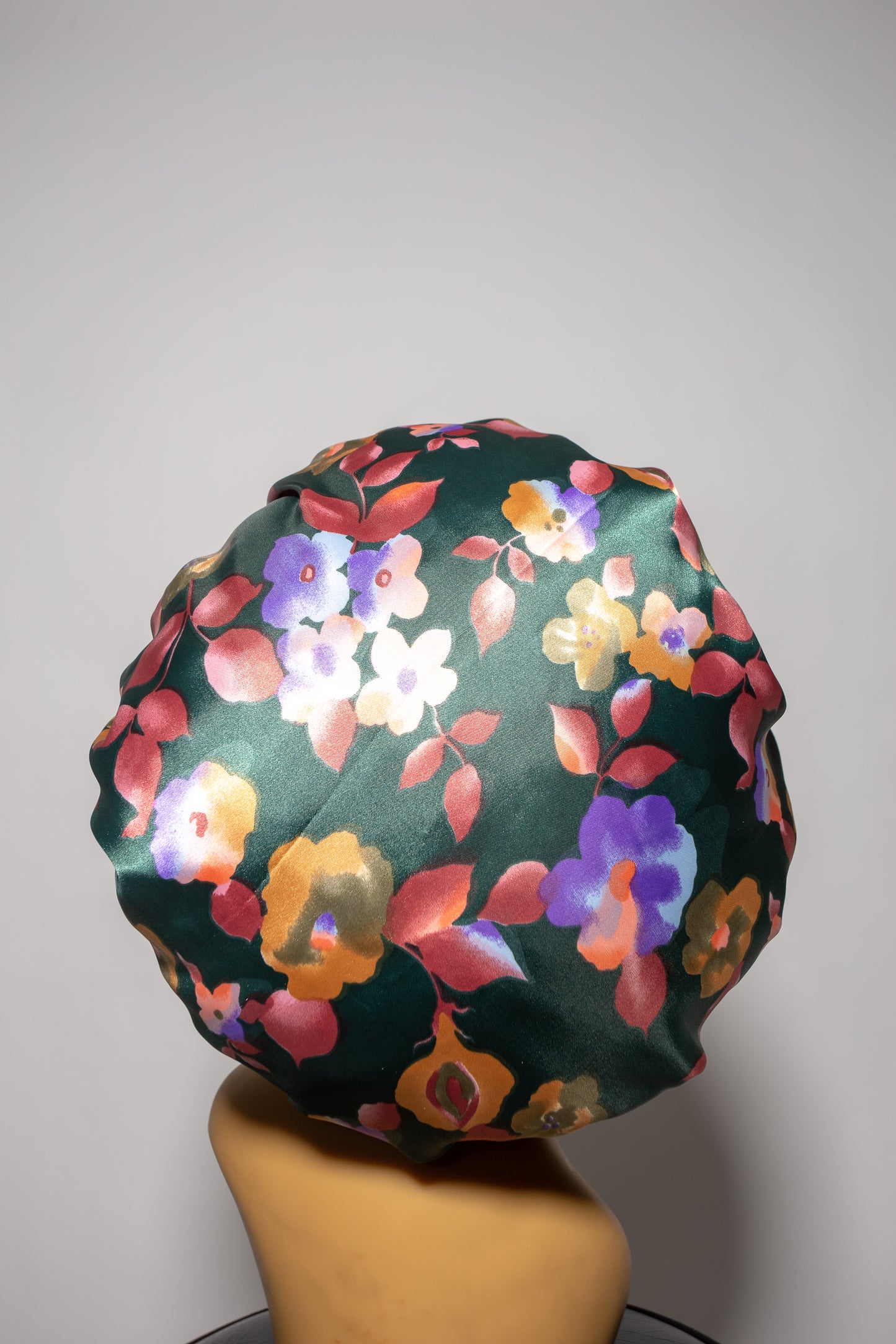 Full Bloom Reversible Satin Bonnet